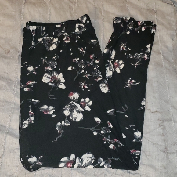 Falls Creek Pants - [Falls Creek] Black Floral Print Leggings